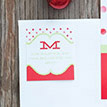 Polka Dot Printable Holiday Photo Card - Red